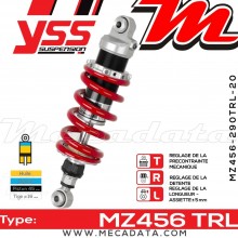 Amortisseur YSS MZ456 TRL ~ Honda NC 700 SA ABS (RC61A) ~ Annee 2012 