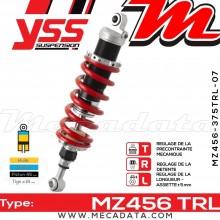 Amortisseur YSS MZ456 TRL ~ KTM Supermoto 990 SM T LC8 ABS () ~ Annee 2011 