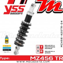 Amortisseur YSS MZ456 TRL ~ BMW F 650 (800) GS (E8GS/K72) ~ Annee 2012 