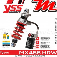 Amortisseur YSS MX456 HRW ~ Ducati Hyperstrada 821 ABS (B200AA/B301AA) ~ Annee 2015 