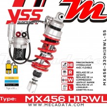 Amortisseur YSS MX456 H1R ~ Kawasaki ZZR 1400 F ABS (ZXT40EFA) ~ Annee 2015 