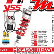 Amortisseur YSS MX456 H1R ~ Kawasaki ZZR 1400 F ABS (ZXT40EFA) ~ Annee 2013 