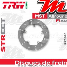 Disque de frein Avant ~ Piaggio 125 Fly (M42) 2005-2011 ~ TRW Lucas MST 260