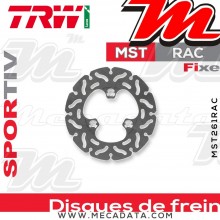 Disque de frein Arrière ~ Peugeot 100 Speedfight SC (S1BDE) 1997-2007 ~ TRW Lucas MST 261 RAC