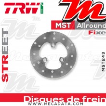 Disque de frein Avant ~ MBK YQ 50 Nitro, Nitro Naked (5BR) 1997-2010 ~ TRW Lucas MST 243