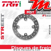 Disque de frein Arrière ~ Peugeot SV 250 (N2) 2001-2002 ~ TRW Lucas MST 245