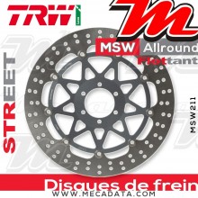 Disque de frein Avant ~ Moto Guzzi 750 Breva i.e. (LL) 2003-2012 ~ TRW Lucas MSW 211