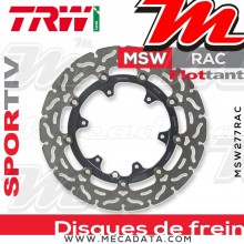 Disque de frein Avant ~ KTM LC8 990 Adventure R, ABS (KTM LC-8) 2009-2012 ~ TRW Lucas MSW 277 RAC