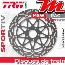 Disque de frein Avant ~ KTM 690 Duke R ABS (KTM Duke) 2013+ ~ TRW Lucas MSW 289 RAC