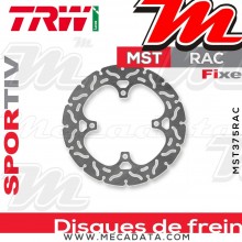 Disque de frein Arrière ~ Kawasaki Z 1000 SX (ZXT00L) 2014-2016 ~ TRW Lucas MST 375 RAC