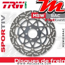 Disque de frein Avant ~ Kawasaki Z 750 S (ZR750J) 2005-2007 ~ TRW Lucas MSW 215 RAC