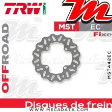 Disque de frein Arrière ~ Kawasaki KX 100 (KX100N) 2006+ ~ TRW Lucas MST 442 EC