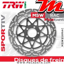 Disque de frein Avant ~ Kawasaki VN 1600 Mean Streak (VNT60B) 2004+ ~ TRW Lucas MSW 216 RAC