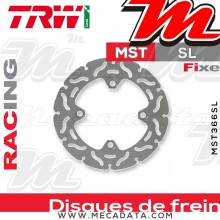 Disque de frein Arrière ~ Kawasaki ZX-10R 1000 Ninja (ZXT100E) 2008-2009 ~ TRW Lucas MST 366 SL