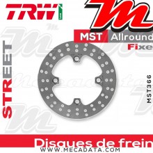 Disque de frein Arrière ~ Kawasaki ZX-10R 1000 Ninja (ZXT100E) 2008-2009 ~ TRW Lucas MST 366