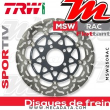 Disque de frein Avant ~ Kawasaki KLV 1000 (BS) 2004-2006 ~ TRW Lucas MSW 250 RAC