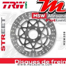 Disque de frein Avant ~ Kawasaki ZX-9R 900 Ninja (ZX900C) 1998-1999 ~ TRW Lucas MSW 228