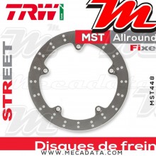 Disque de frein Arrière ~ Honda VFR 1200 X, XD,XL,XDL Crosstourer (SC70) 2012-2015 ~ TRW Lucas MST 448