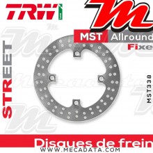 Disque de frein Arrière ~ Honda CB 650 F, FA (RC75) 2014-2016 ~ TRW Lucas MST 338