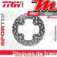 Disque de frein Arrière ~ Honda SH 300 i ABS (NF05) 2016+ ~ TRW Lucas MST 240 RAC