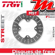 Disque de frein Arrière ~ Honda SH 300 i ABS (NF05) 2016+ ~ TRW Lucas MST 240