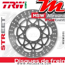 Disque de frein Avant ~ Honda VFR 1200 FD ABS (SC63) 2010+ ~ TRW Lucas MSW 201