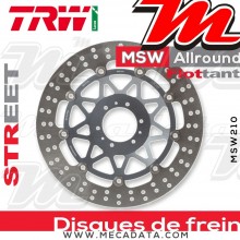 Disque de frein Avant ~ Honda XL 1000 VA Varadero ABS (SD02) 2004-2010 ~ TRW Lucas MSW 210