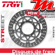 Disque de frein Avant ~ Honda CBF 1000 F (SC64) 2010-2011 ~ TRW Lucas MSW 272