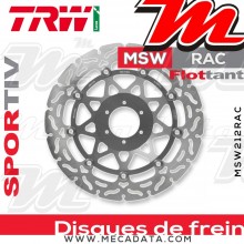 Disque de frein Avant ~ Honda CBR 900 RR Fireblade (SC33) 1996-1997 ~ TRW Lucas MSW 212 RAC 