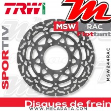 Disque de frein Avant ~ Honda CBR 600 F (PC35) 2001-2007 ~ TRW Lucas MSW 244 RAC 