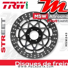 Disque de frein Avant ~ Honda CB 600 S Hornet (PC36) 2002-2006 ~ TRW Lucas MSW 243