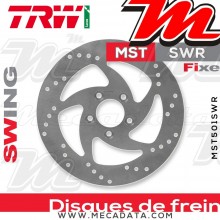 Disque de frein Arrière ~ Harley Davidson FXSTC 1584 Softail Custom (FS2) 2007-2009 ~ TRW Lucas MST 501 SWR 