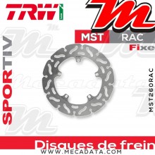 Disque de frein Arrière ~ Gilera VXR 180 Runner (M08) 2001-2004 ~ TRW Lucas MST 260 RAC