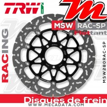 Disque de frein Avant ~ Ducati 1299 Panigale, R,S, ABS (H9) 2015+ ~ TRW Lucas MSW 280 RAC-SP