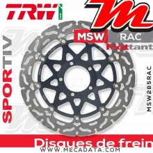Disque de frein Avant ~ Ducati 1200 Multistrada S, Tour. Sport (A2) 2010-2012 ~ TRW Lucas MSW 285 RAC