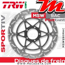 Disque de frein Avant ~ Ducati 1100 Streetfighter, S (F1) 2010+ ~ TRW Lucas MSW 280 RAC