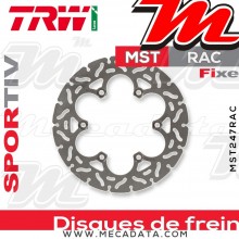 Disque de frein Arrière ~ Ducati M 1000 Monster i.e., S i.e., Dark (M4) 2003-2006 ~ TRW Lucas MST 247 RAC