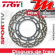 Disque de frein Avant ~ Yamaha XSR 900 ABS 2016+ ~ TRW Lucas MSW 246 RAC