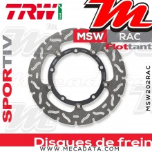 Disque de frein Avant ~ Yamaha XSR 700 (RM11/RM12) 2015+ ~ TRW Lucas MSW 202 RAC