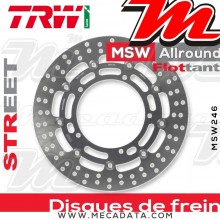 Disque de frein Avant ~ Yamaha MT-03 660 (RM05) 2013-2015 ~ TRW Lucas MSW 246