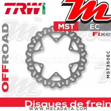 Disque de frein Arrière ~ Yamaha YZ 450 F 2016-2017 ~ TRW Lucas MST 350 EC