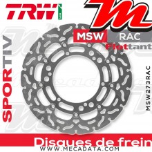 Disque de frein Avant ~ Yamaha MT-01 1670 (RP18) 2007-2009 ~ TRW Lucas MSW 273 RAC