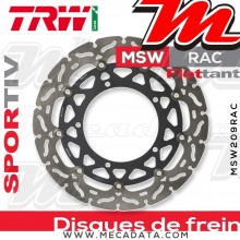 Disque de frein Avant ~ Yamaha YZF 1000 R1, TCS (RN22) 2012-2014 ~ TRW Lucas MSW 209 RAC