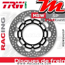 Disque de frein Avant ~ Yamaha YZF 1000 R1 (RN22) 2009-2011 ~ TRW Lucas MSW 242 SP 