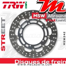 Disque de frein Avant ~ Yamaha YZF 1000 R1 (RN22) 2009-2011 ~ TRW Lucas MSW 242 