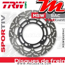 Disque de frein Avant ~ Yamaha YZF 1000 R1 (RN19) 2007-2008 ~ TRW Lucas MSW 242 RAC 