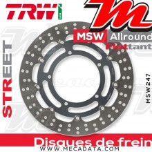 Disque de frein Avant ~ Yamaha FZ1 1000 SA Fazer ABS (RN16) 2009+ ~ TRW Lucas MSW 247