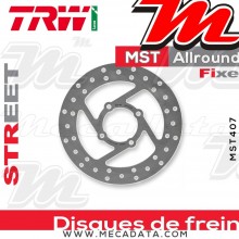 Disque de frein Arrière ~ Yamaha YFM 660 Raptor (AM01) 2001-2005 ~ TRW Lucas MST 407