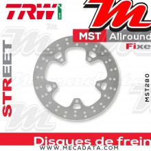 Disque de frein Arrière ~ Yamaha XJ6 600 SP ABS (RJ22) 2013+ ~ TRW Lucas MST 280