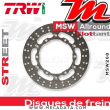 Disque de frein Avant ~ Yamaha XP 500 T-Max, ABS (SJ06) 2008-2012 ~ TRW Lucas MSW 268